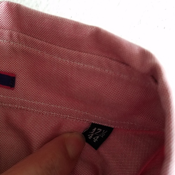 Paul Smith London  Dress  Shirt Size 17.5 44 100% cotton Pink Slim Fit - Picture 7 of 11